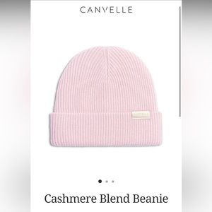 Canvelle cashmere blend beanie pink